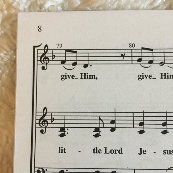 5/$25 'Scarborough Fair' Vocal Arrangement Christmas Music Sheets - Picture 3 of 3